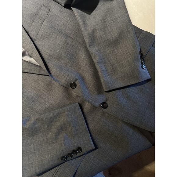 Ralph Lauren LRL Mens 44L 38x32 Gray Nailhead Quality Suit Modern - Picture 5 of 16